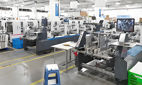 Carton gluing machine workshop