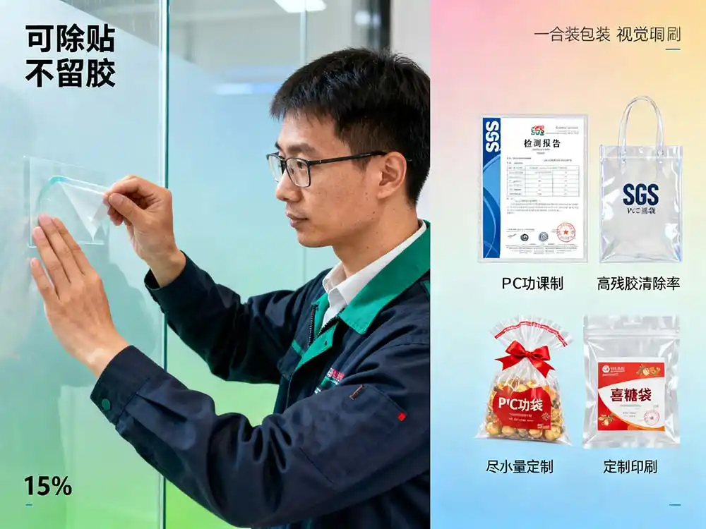 可移除貼紙玻璃不留膠？第三方SGS檢測報告：98.7%殘膠清除率實測數據公開