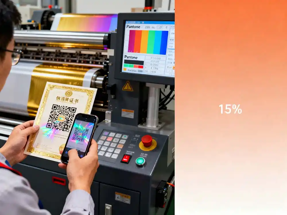 證書快印燙金防偽怎麼做？解析雷射碼+專色燙金雙重驗證的合規參數設定