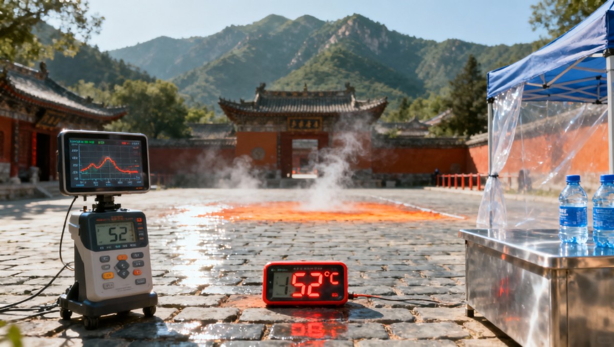 七月带孩子体验少林武术训练，高温天练功场地面温度超50℃这事没人提前说