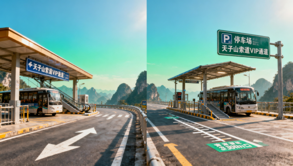 장자제 여행 가이드는 관광지만 봐선 안 됩니다! 우링위안은 주차가 어렵고, 황룡동은 출구에 셔틀 연계가 없어 이런 동선 세부 사항이 체험에 영향을 줍니다