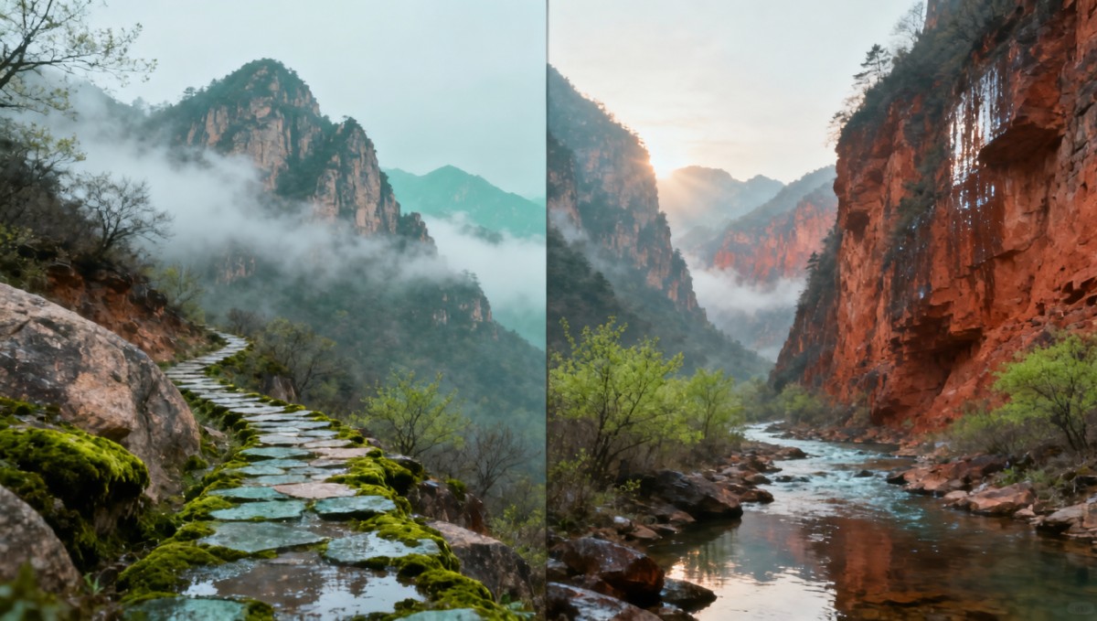 三月踏青季的河南山地冒险旅行路线，比想象中更依赖当地向导的实时天气判断