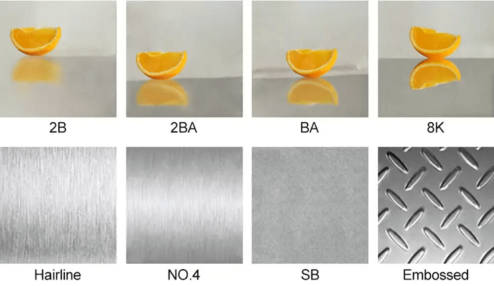 stainless steel surface stainless steel surface