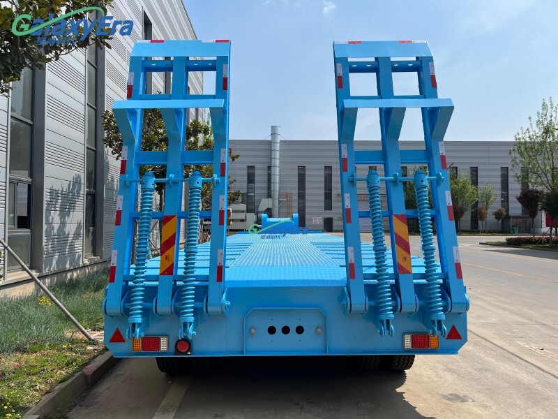 Transporte de 120 toneladas con remolque de plataforma baja