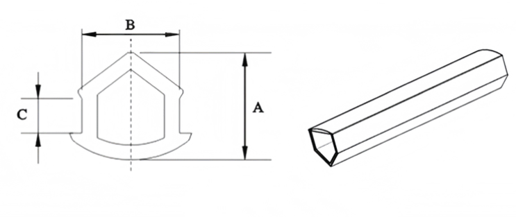 Aluminum-plastic profile door and window sealing strips