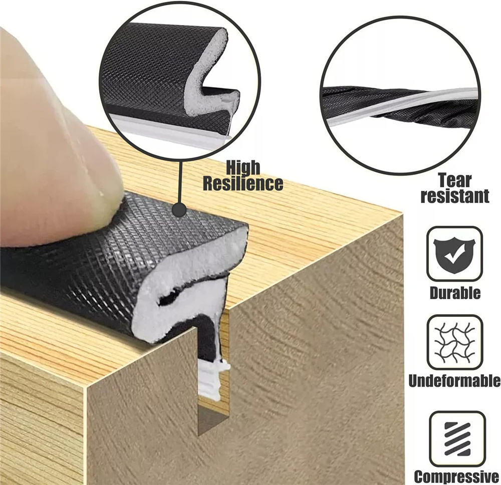 PU-coated Sealing strips for wooden door
