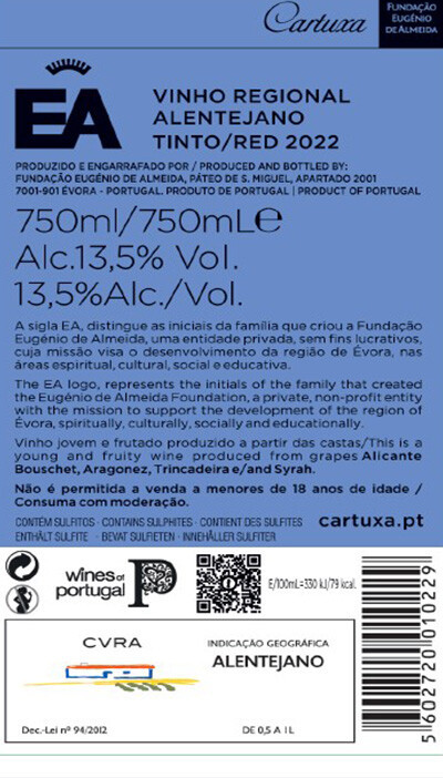 EA TINTO 2022 CONTRA ROTULO