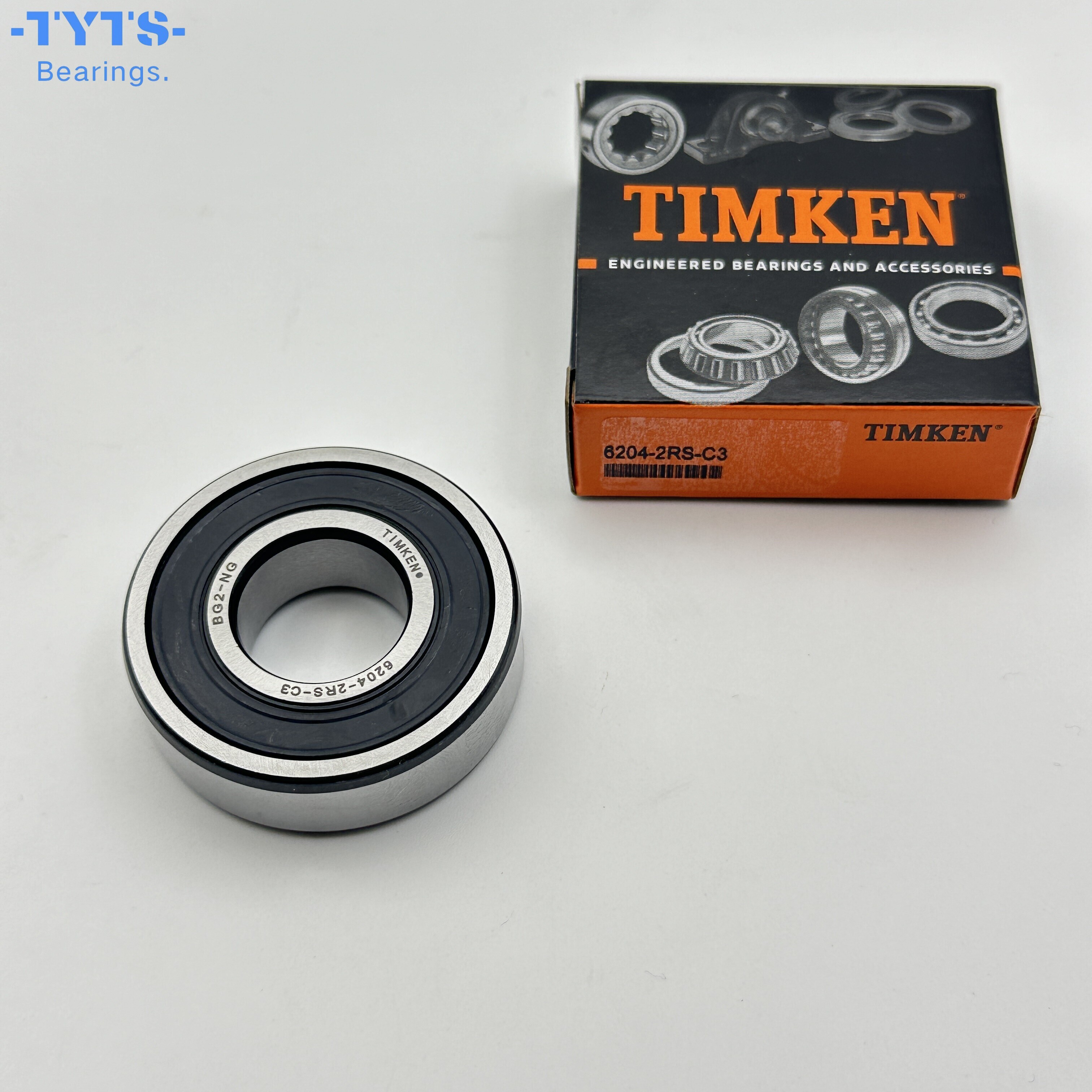 TIMKEN 6204-2RS-C3 Подшипники шариковые радиальные с глубокими канавками
