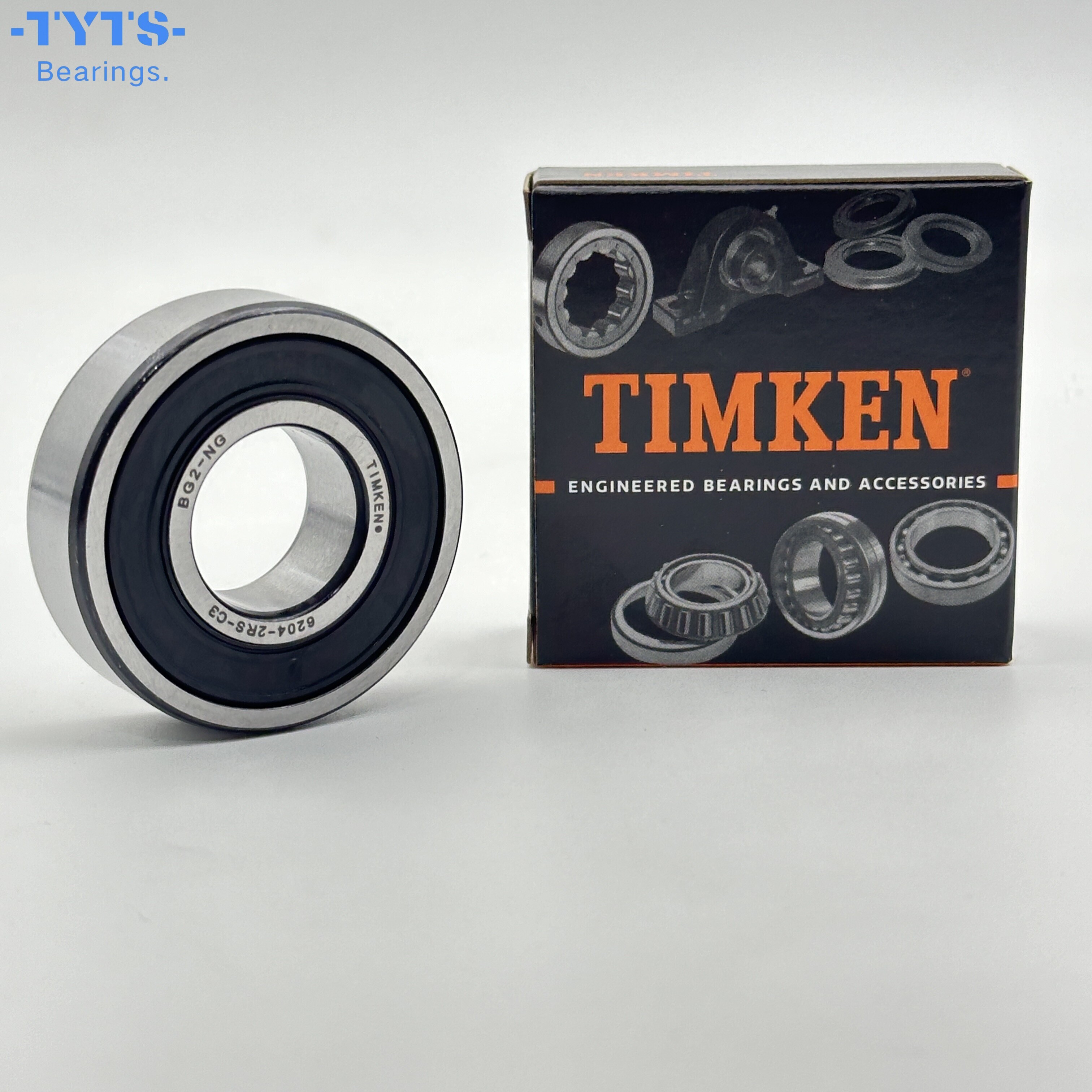 TIMKEN 6204-2RS-C3 Подшипники шариковые радиальные с глубокими канавками