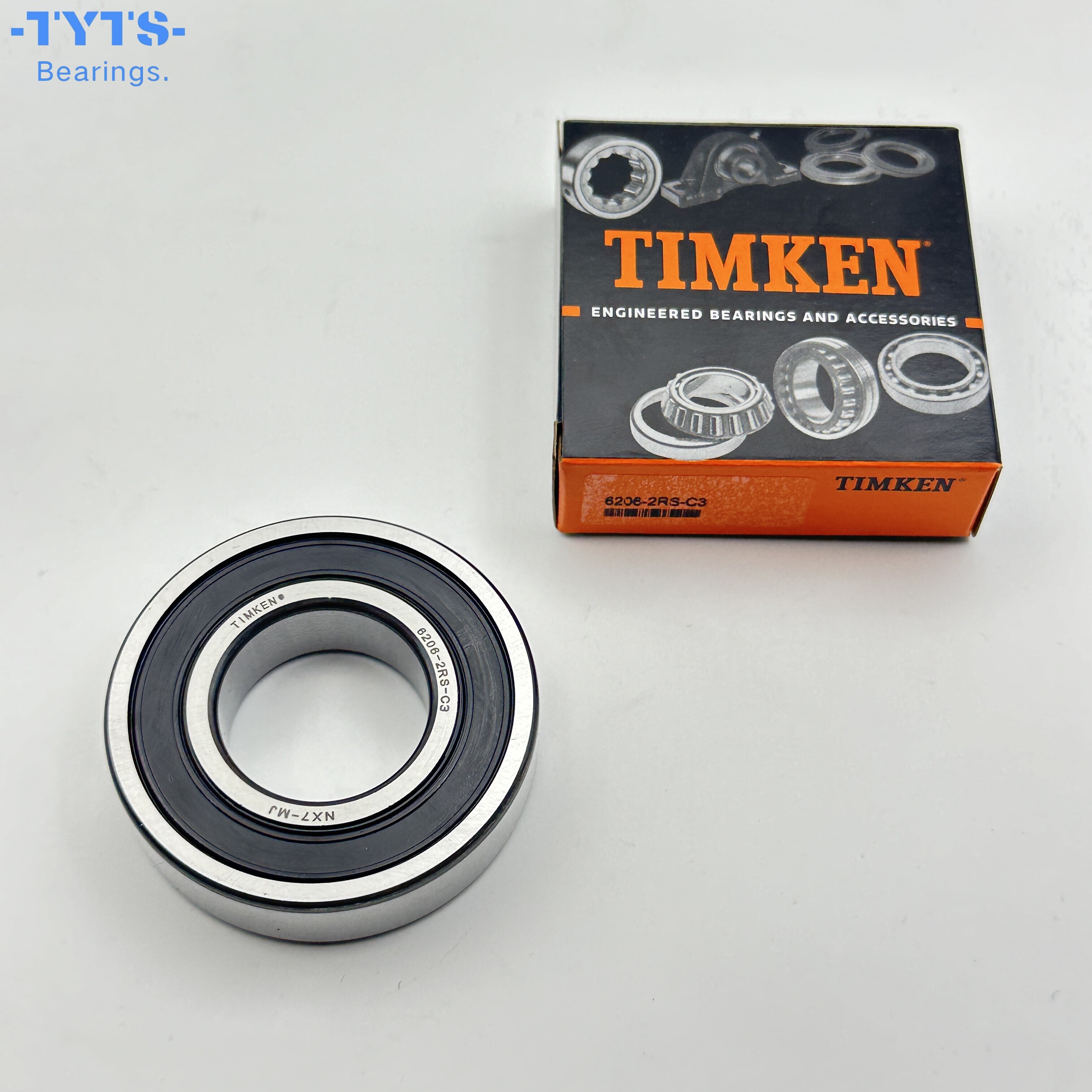 Подшипники шариковые радиальные сферические TIMKEN 6206-2RS-C3
