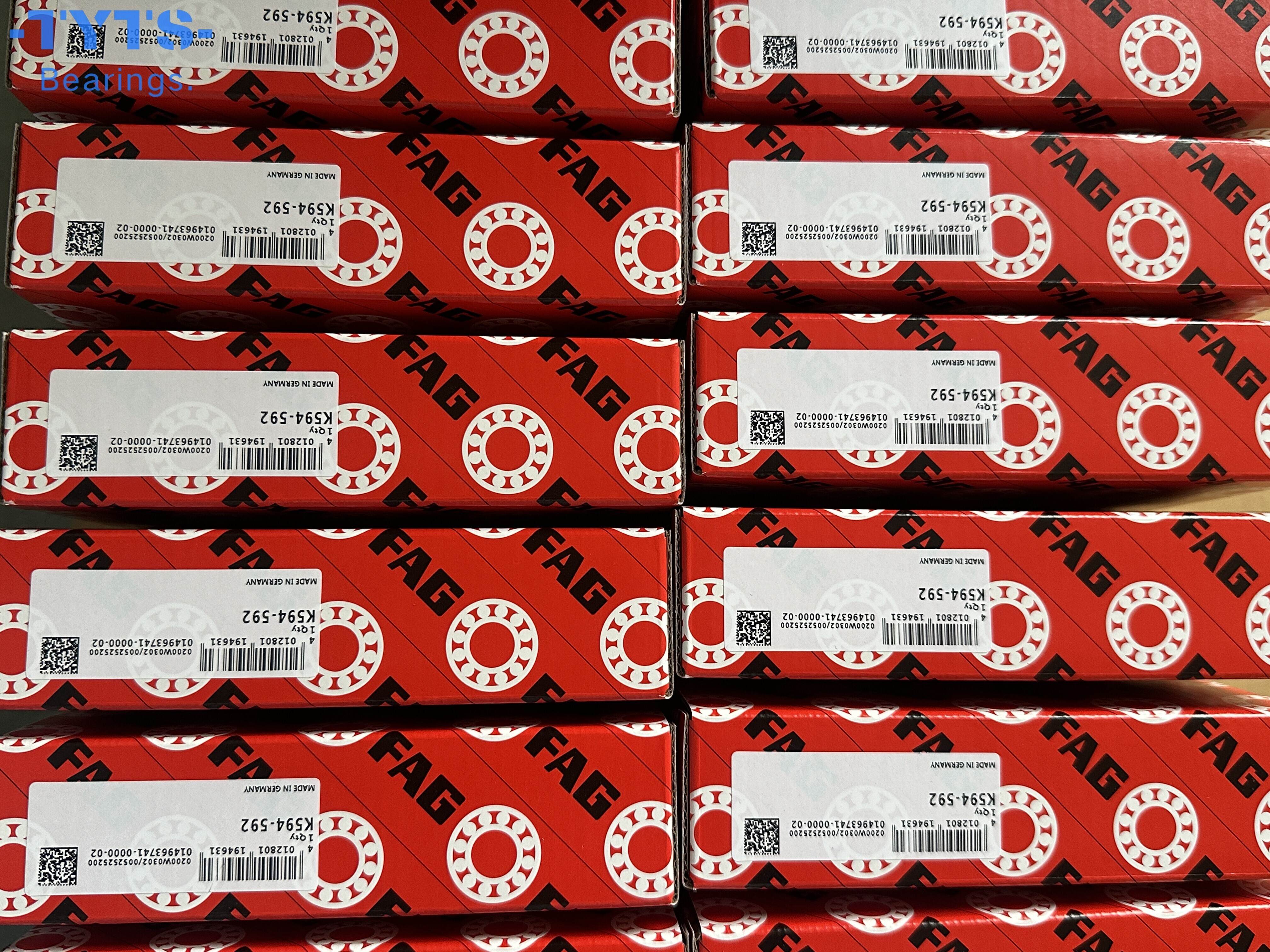 Оригинальный импорт из Германии K594-592 Британские стандартные конические роликовые подшипники FAG