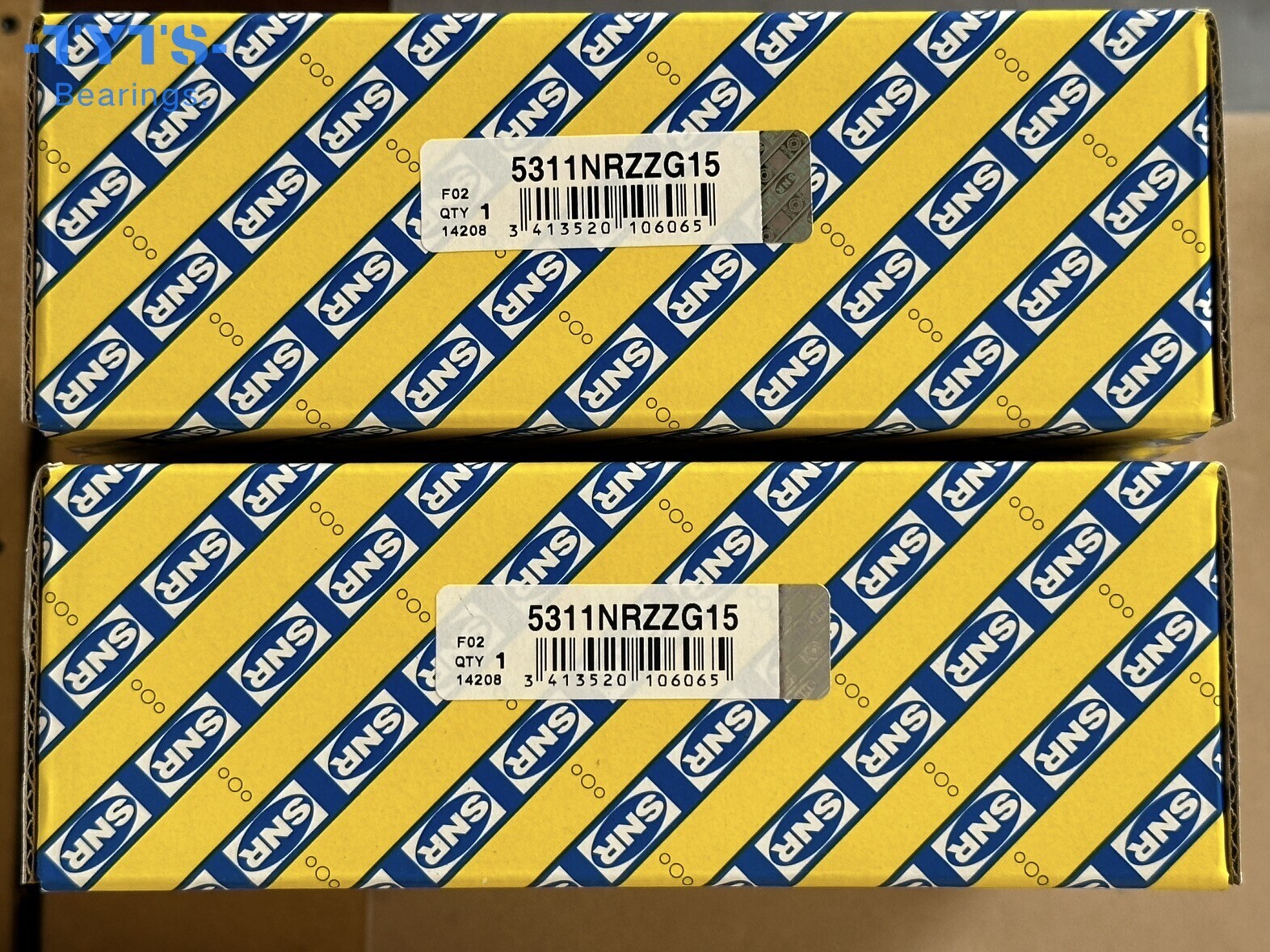 SNR оригинальный высококачественный 5311ZZNR двухрядный радиально-упорный шарикоподшипник