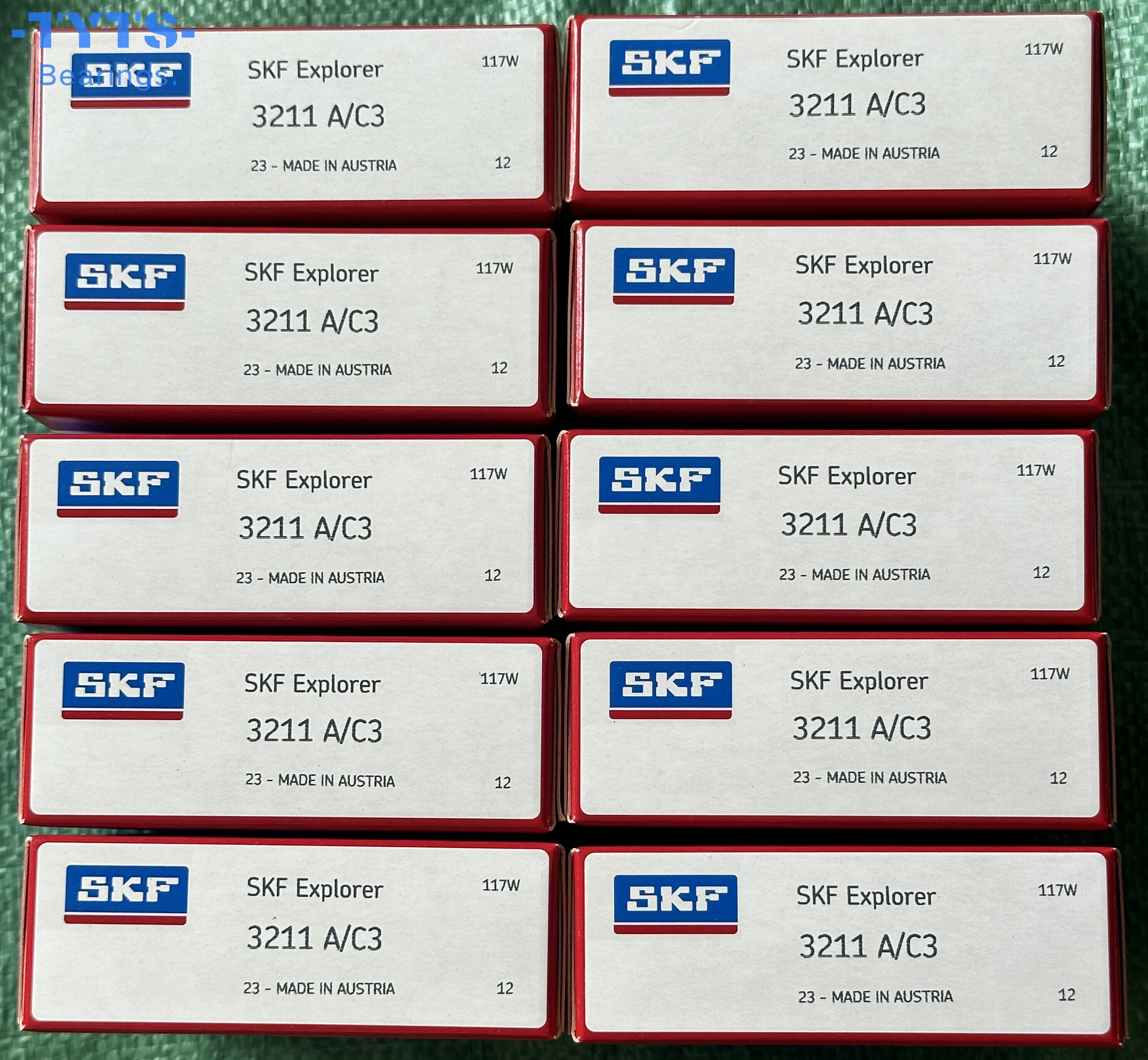 SKF Оригинальный высококачественный двухрядный радиально-упорный шарикоподшипник 3211A/C3