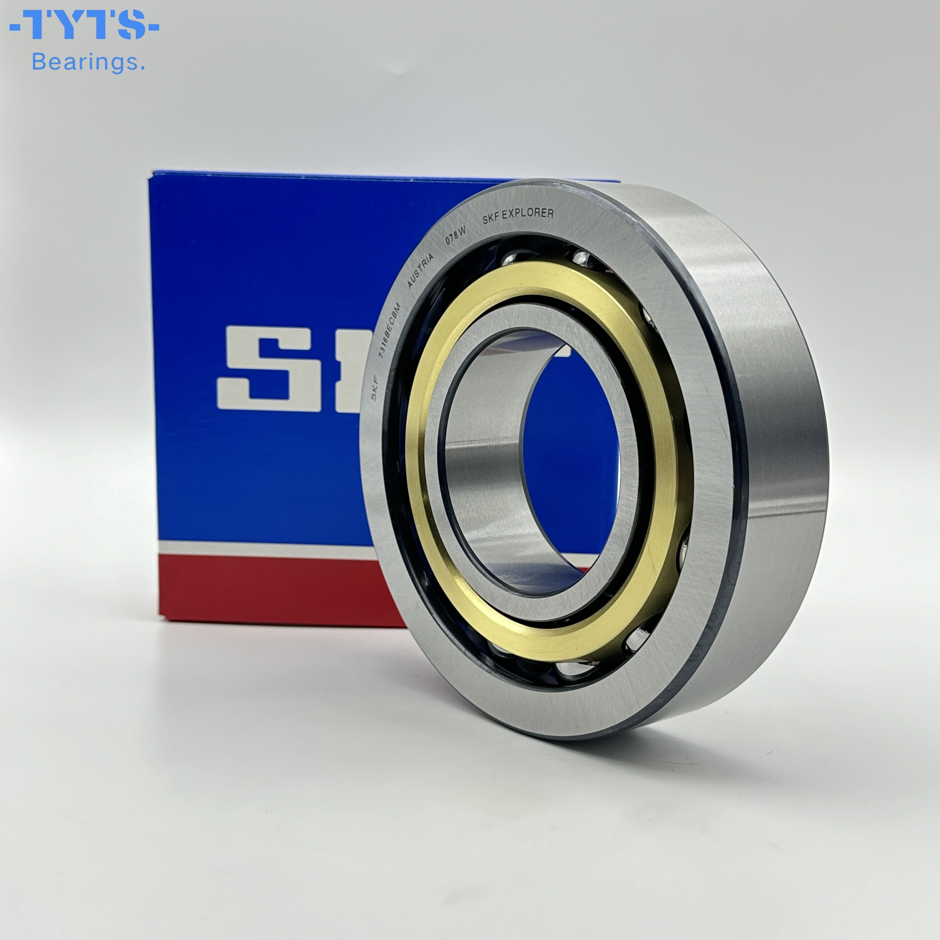 SKF оригинальный высококачественный 7316BECBM однорядный радиально-упорный шарикоподшипник