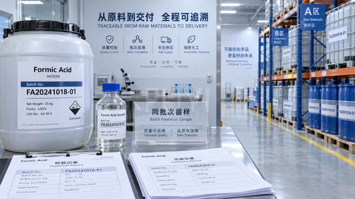 How to verify a formic acid producer's batch traceability Cómo verificar la trazabilidad de lotes de un productor de ácido fórmico