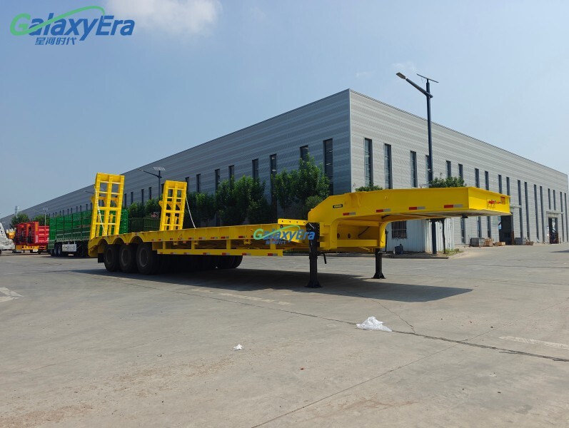 Remolque de plataforma baja de 80 toneladas