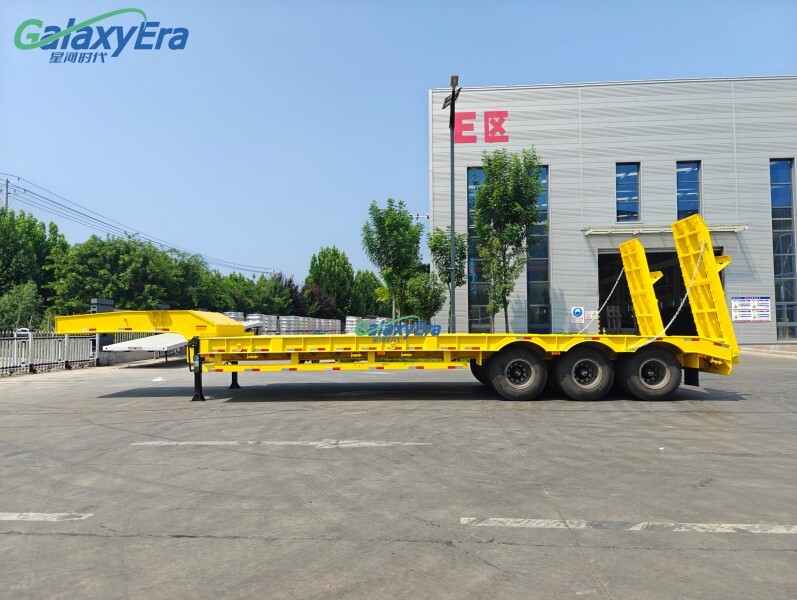 Remolque de plataforma baja de 80 toneladas