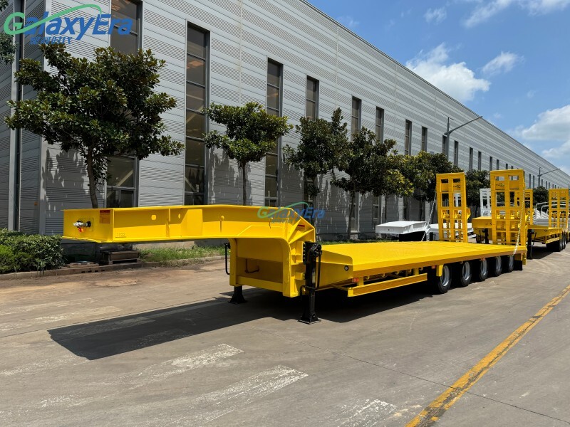Remolque de plataforma baja de 80 toneladas