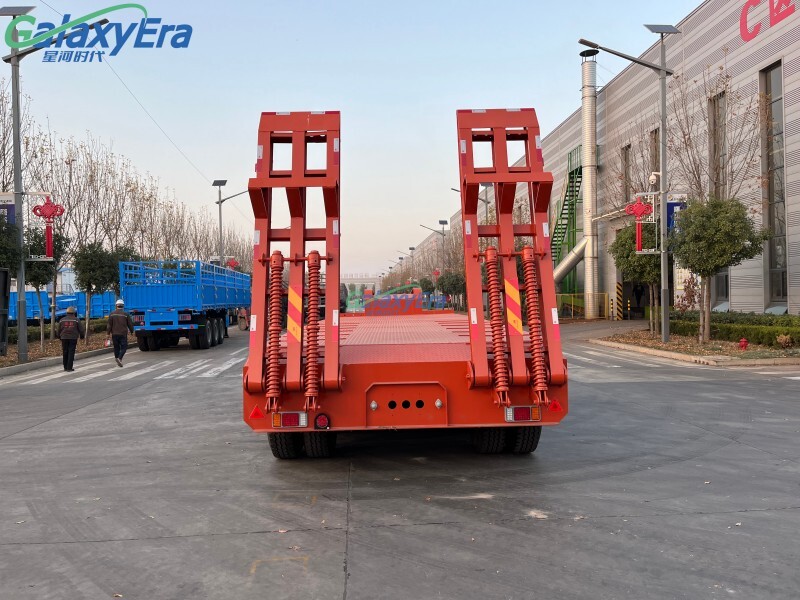 Semi remolque de cama baja de 4 ejes y 100 toneladas