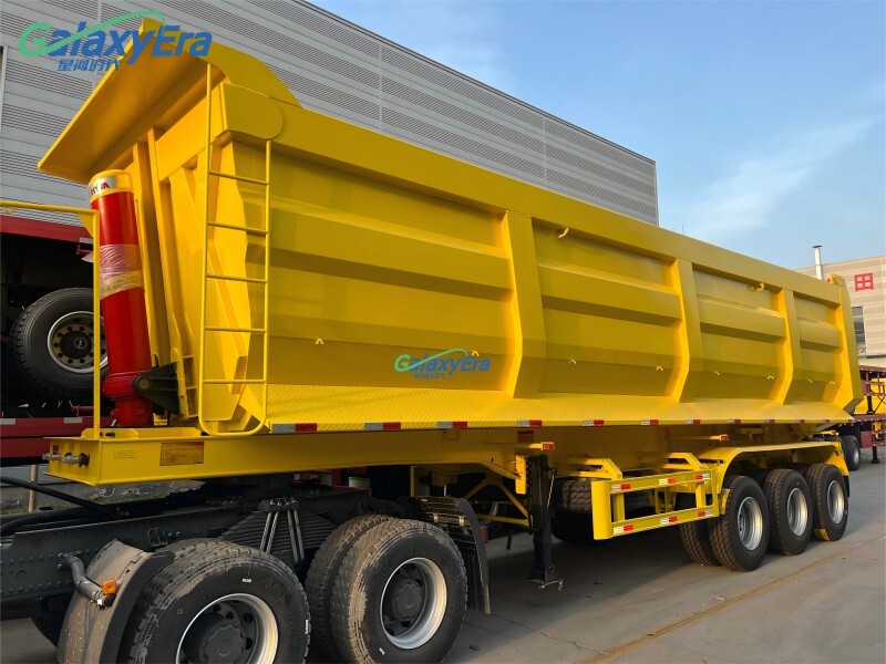 Mejor Precio de Remolque Semi Basculante de 3 Ejes en Venta