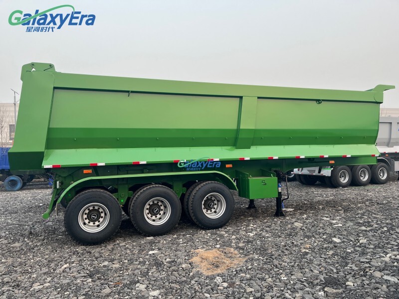 3 Ejes Semi Remolques Volquete Trasero