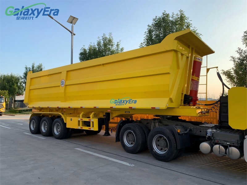 Mejor Precio de Remolque Semi Basculante de 3 Ejes en Venta