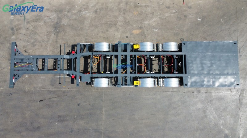 Remolque esquelético de contenedor de 40 pies