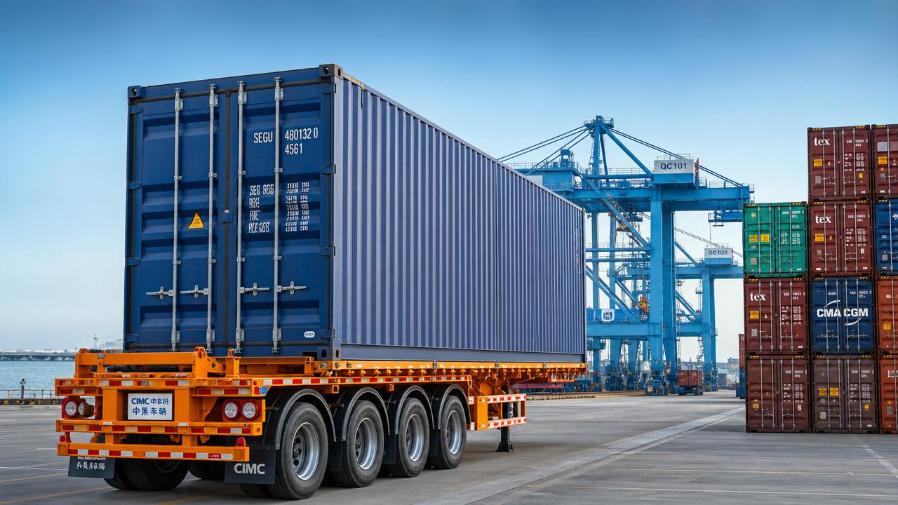 Guía de selección de chasis para contenedores para operaciones en puertos y patios