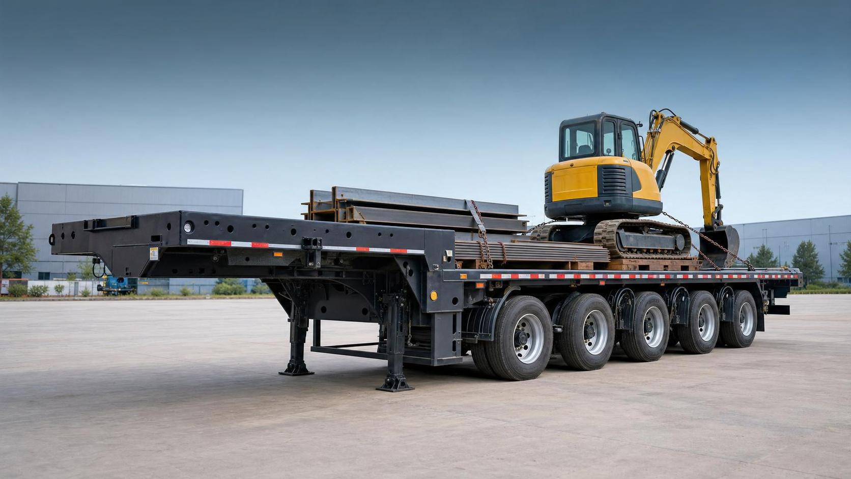 Coste de un remolque flatbed explicado: cómo la longitud de la plataforma, los ejes y los neumáticos cambian el presupuesto total Coste de un remolque flatbed explicado: cómo la longitud de la plataforma, los ejes y los neumáticos cambian el presupuesto total