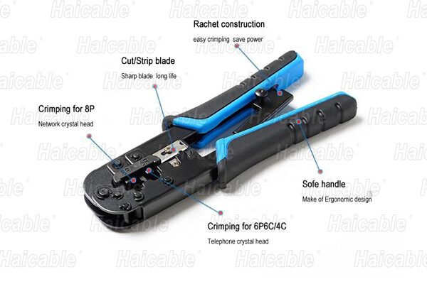 Инструменты для обжима, зачистки и резки RJ12 RJ11 HT-N568R
