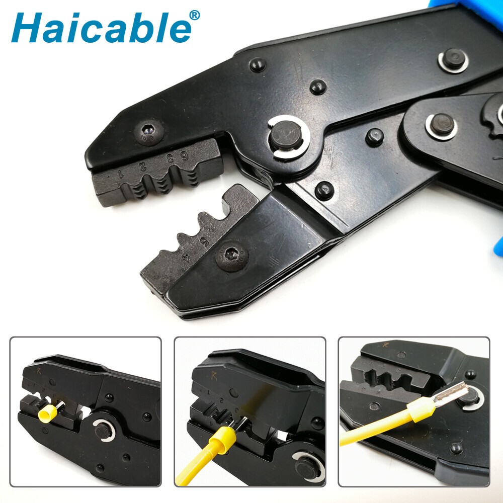 Инструмент для обжима наконечников проводов и гильз LX-04WFL