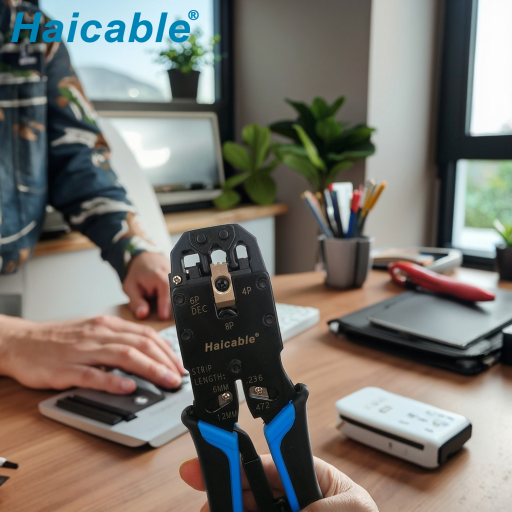 Инструменты для обжима, резки и зачистки RJ45, RJ12, RJ11 HT-2008R