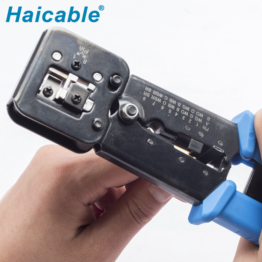 Обжимной инструмент HT-268R для разъемов RJ45 / RJ12 обычных и сквозных