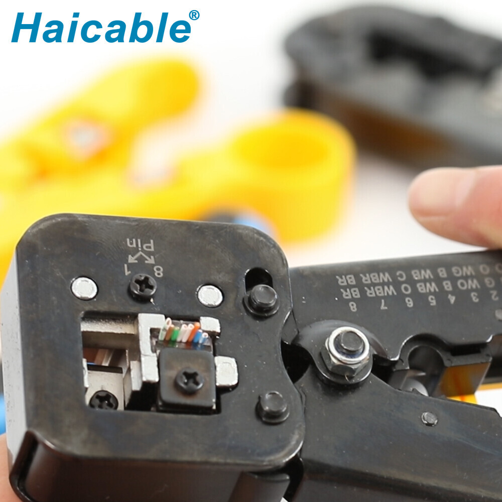 Обжимной инструмент HT-268R для разъемов RJ45 / RJ12 обычных и сквозных