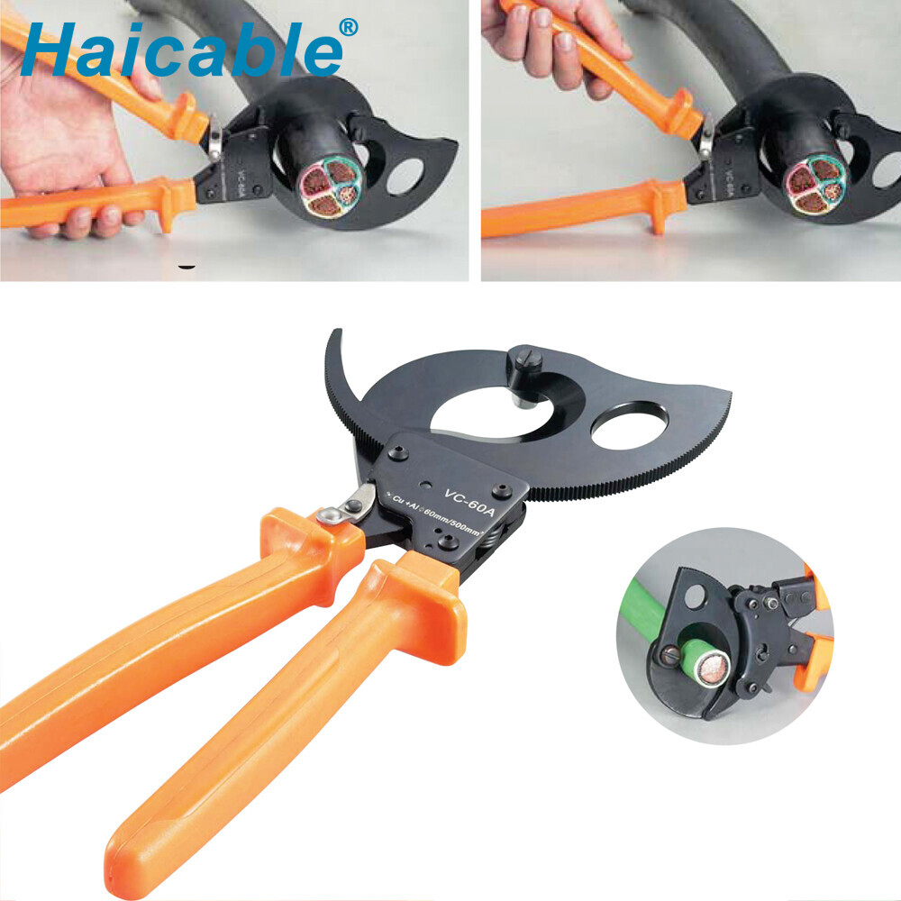 Максимальный диаметр кабеля 60 мм, кусачки для медных/алюминиевых кабелей VC-60A