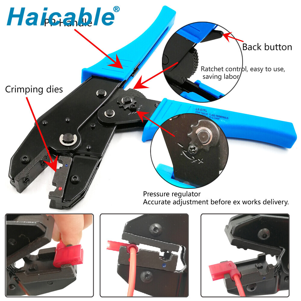 Инструменты для обжима изолированных клемм под 90° LX-07FL