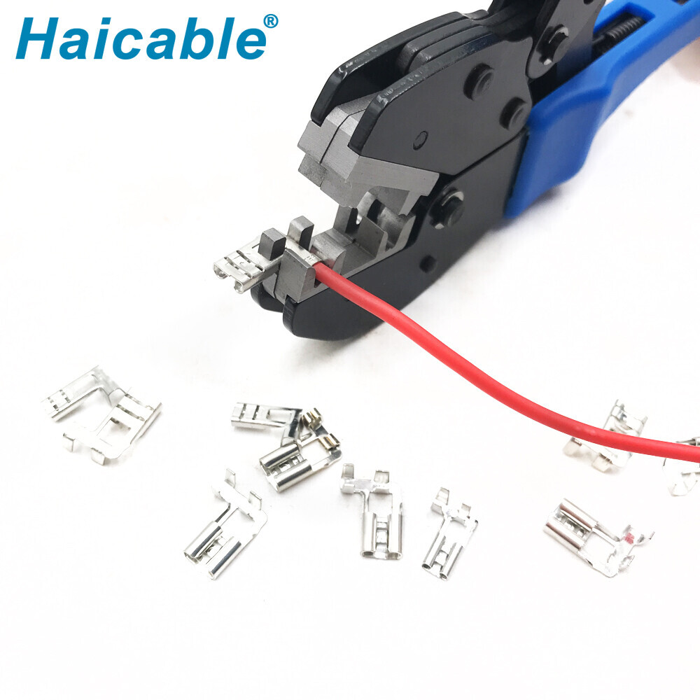 Инструменты для обжима неизолированных флажковых клемм под углом 90° LX-0506FL