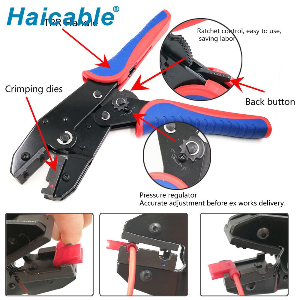 Инструменты для обжима изолированных клемм с углом 90° LXR-07FL