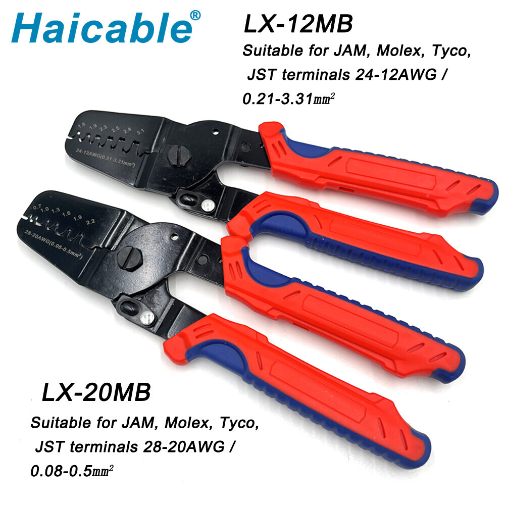 Миниатюрные клещи для обжима наконечников LX-12MB/LX-20MB 0.08-0.5mm2/0.21-3.31mm2