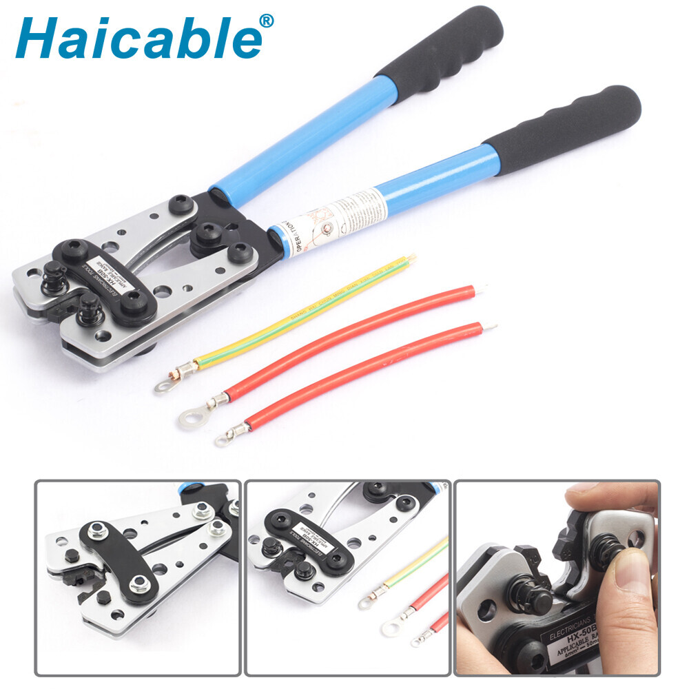 Неизолированные соединители и кабельные наконечники Обжимной инструмент HX-50B