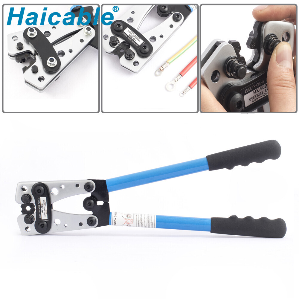 Неизолированные соединители и кабельные наконечники Обжимной инструмент HX-50B