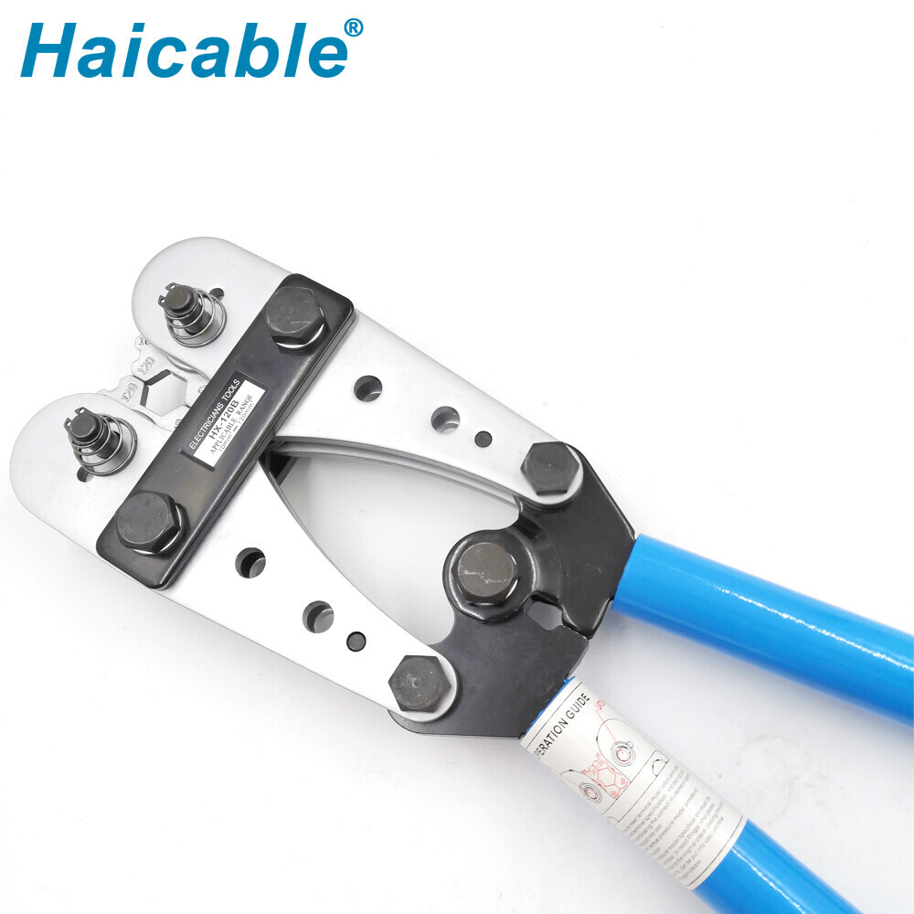 Инструмент для опрессовки неизолированных соединителей или кабельных наконечников HX-120B/150B/240B