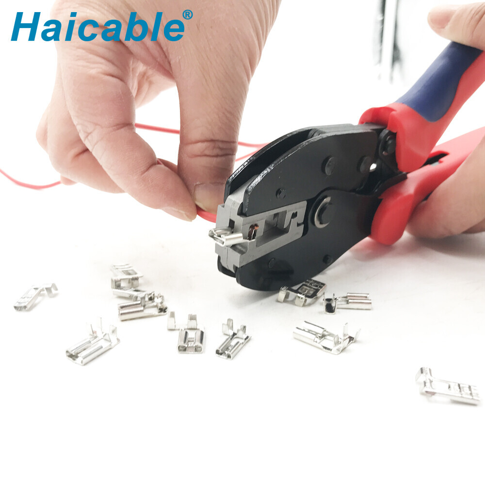 Инструменты для обжима неизолированных флажковых клемм под углом 90° LY-0506FL