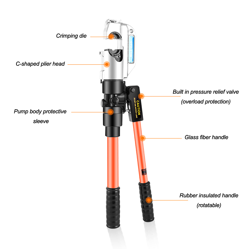 Гидравлический обжимной инструмент для кабельных соединителей 50-400мм² CYO-510B