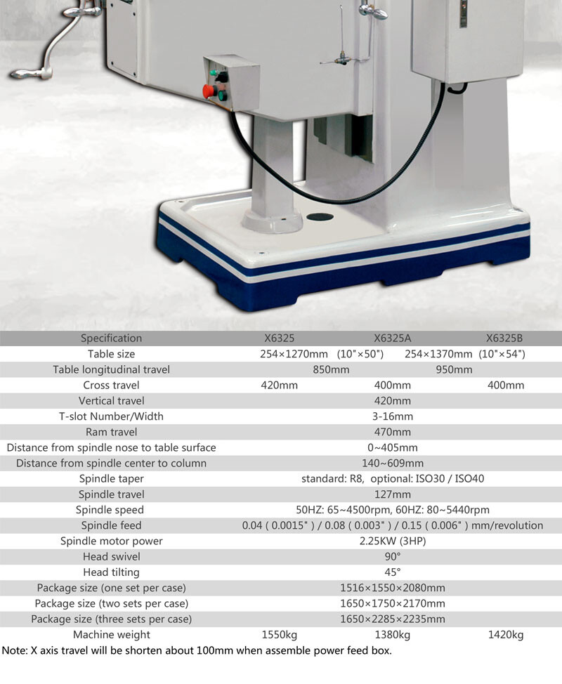 Fresadora de torreta X6325