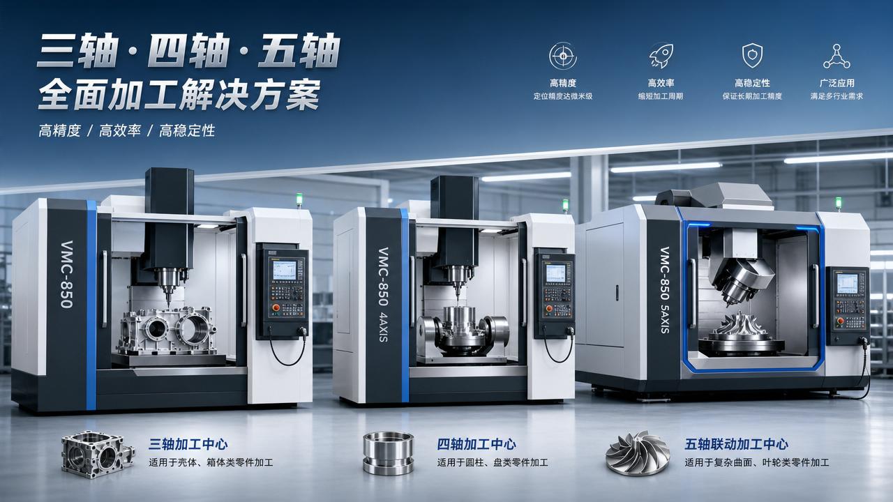 Centro de mecanizado CNC de 3 ejes vs 4 ejes vs 5 ejes: ¿cuáles son las diferencias reales?