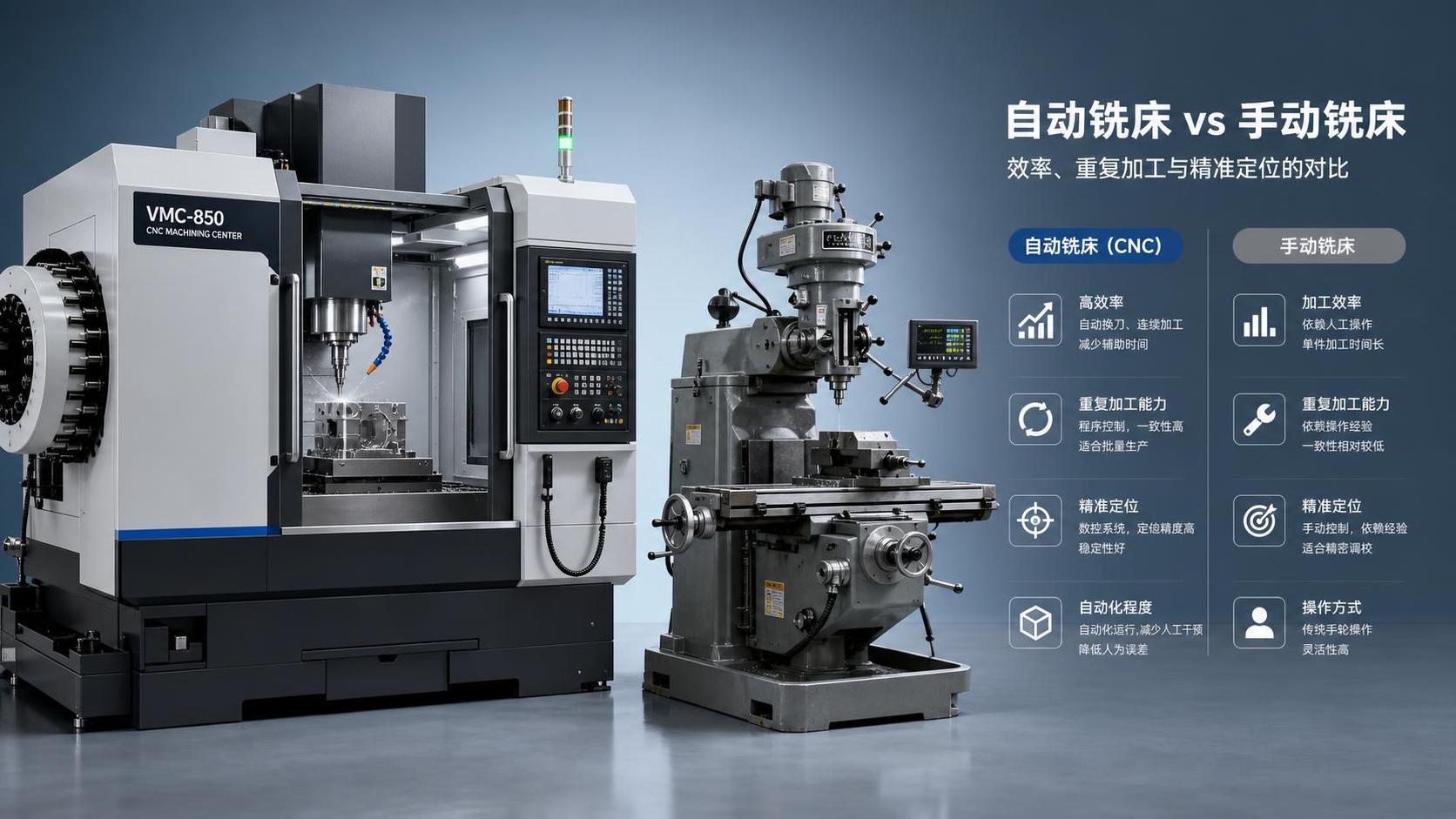 ¿Fresadora automática o modelo manual: cuál reduce los costos de mano de obra y el tiempo de preparación?