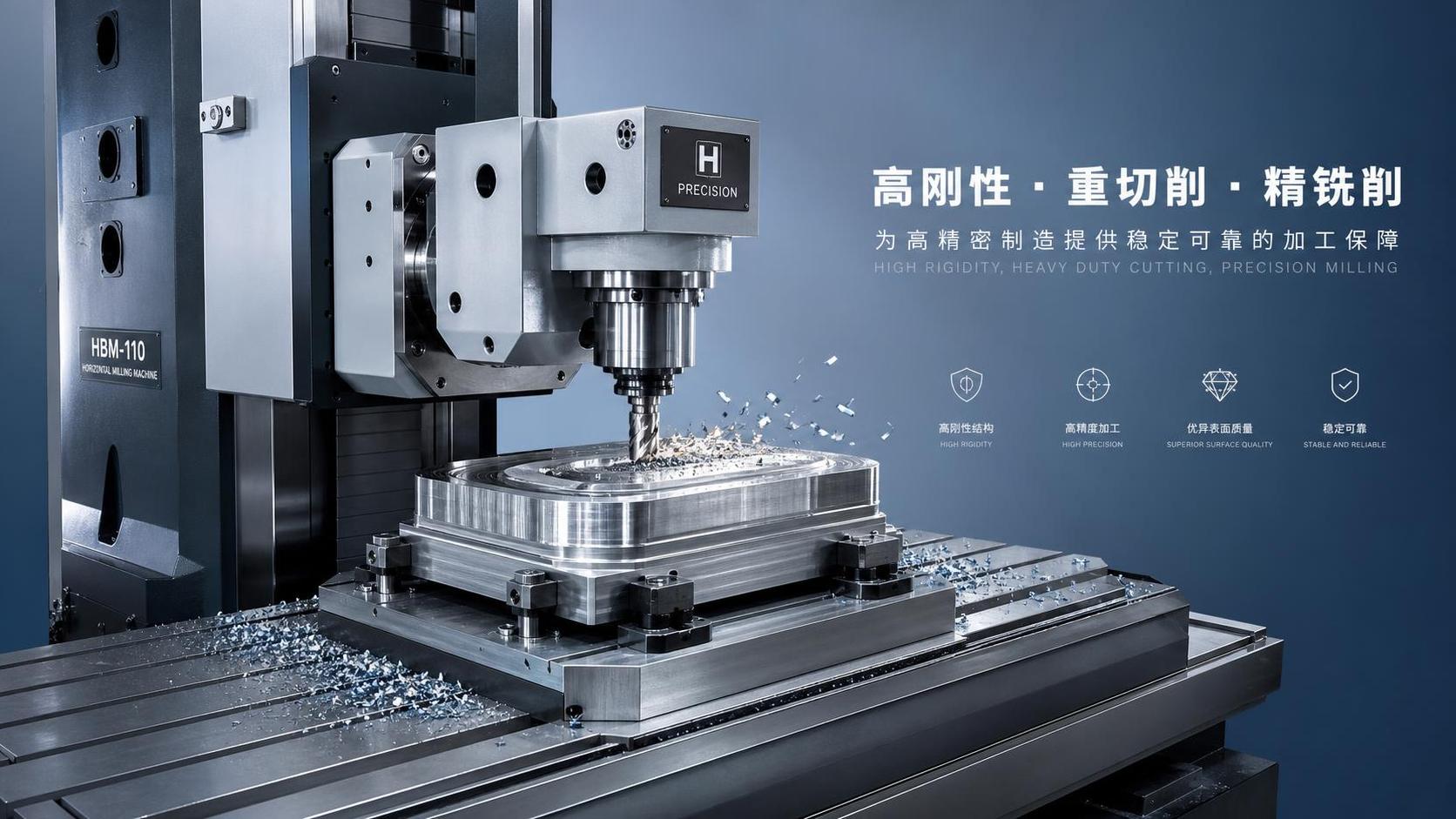 How Rigid Construction Improves Finish Quality in a Horizontal Milling Machine