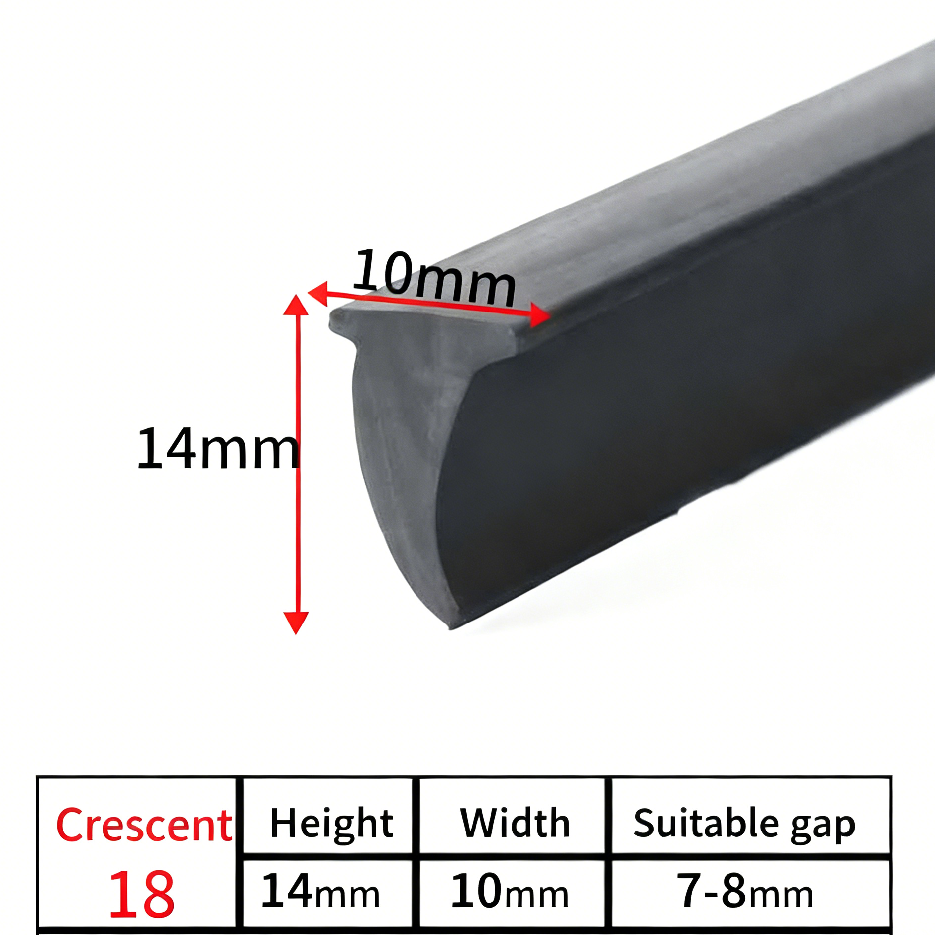 Tiras de sellado en forma de T para puertas y ventanas de aluminio