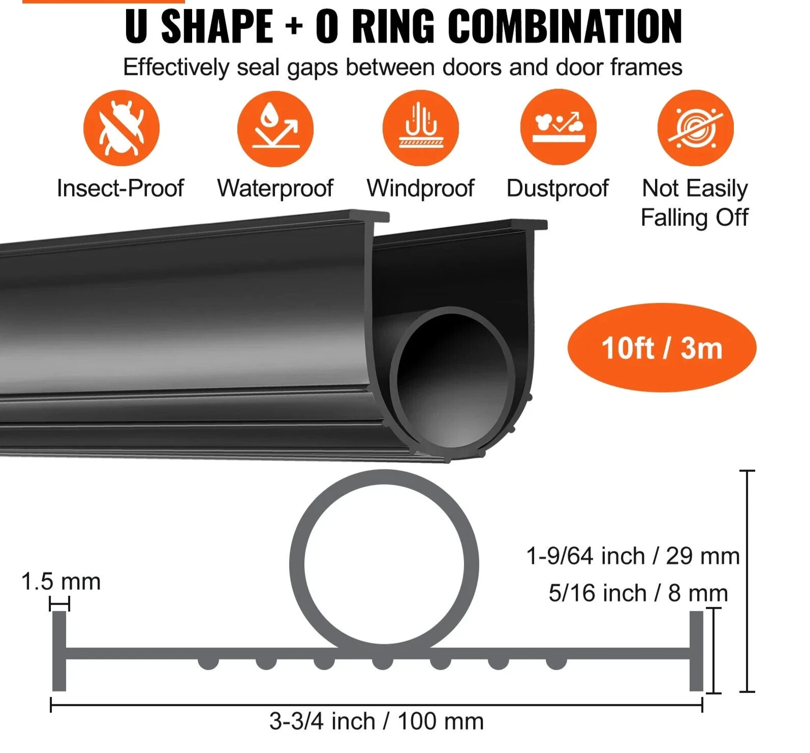 Junta Inferior de Puerta de Garaje en EPDM